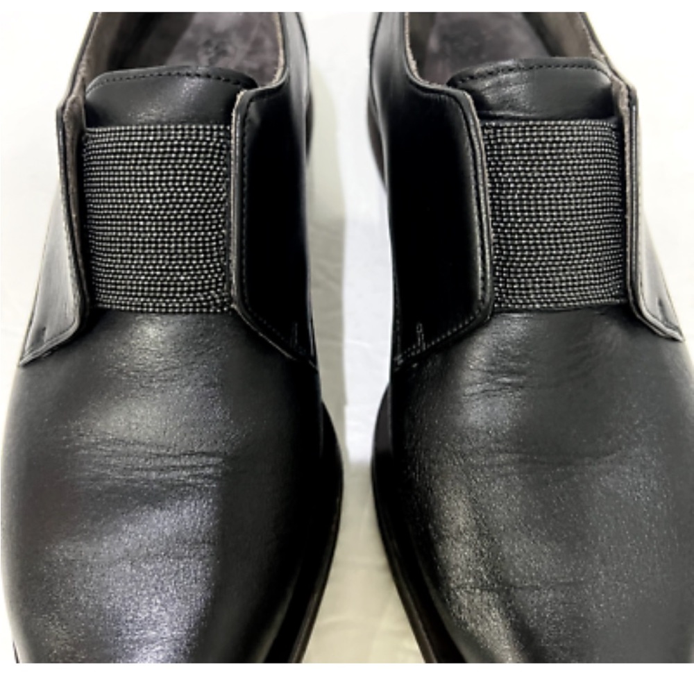 Brunello Cucinelli Black Monili Band Beaded Loafers size 36.5/6.5 - Picture 4 of 6